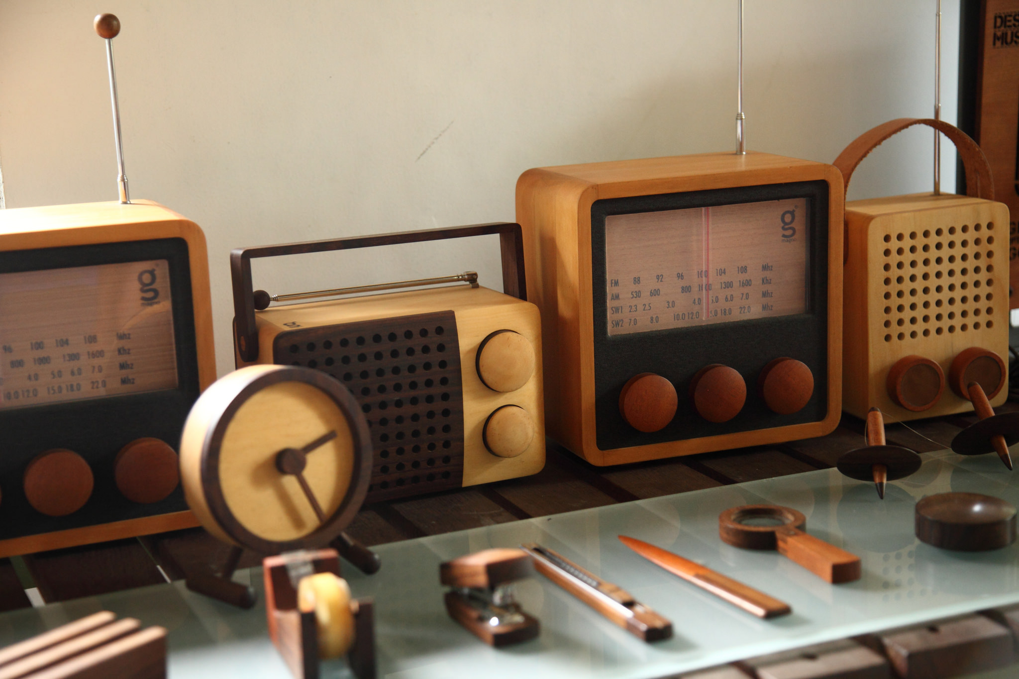 Magno's product range on display at the workshop in Temanggung 3 dunn